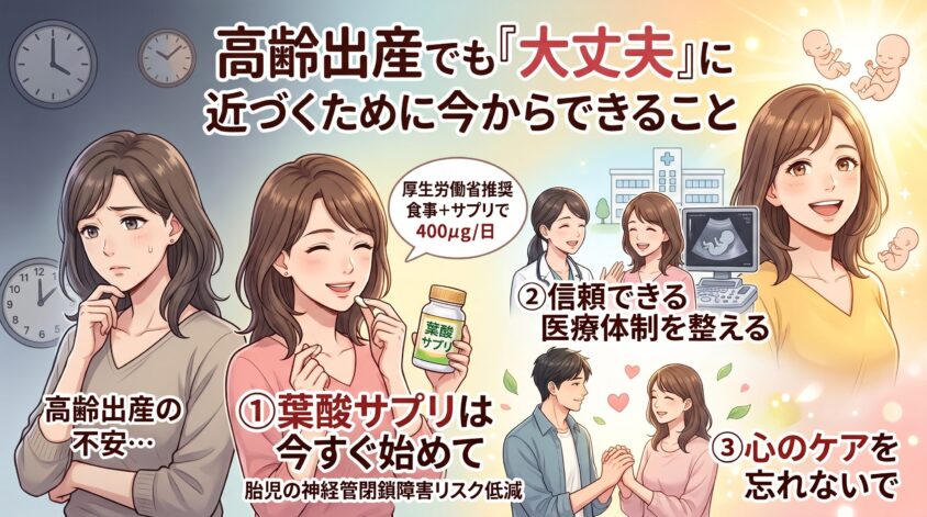 高齢出産でも「大丈夫」に近づくために今からできること