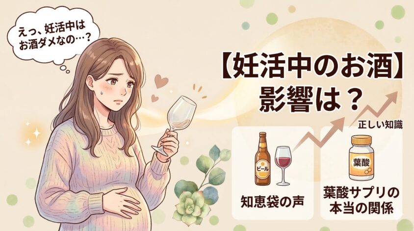【妊活中のお酒】影響は？知恵袋の声と葉酸サプリの本当の関係を語る