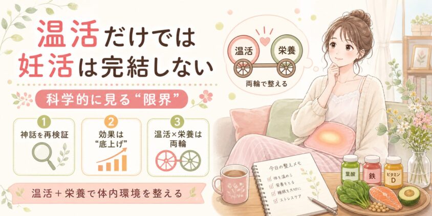 温活だけでは妊活は完結しない：科学的に見た温活の"限界"