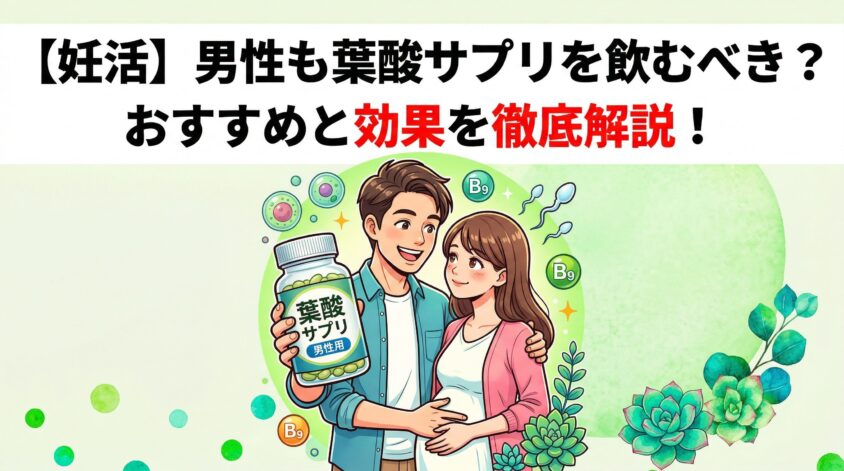 【妊活】男性も葉酸サプリを飲むべき？おすすめと効果を徹底解説！