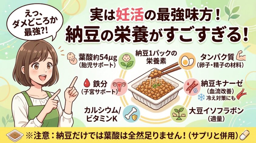 実は妊活の味方！納豆に含まれる栄養素がすごい