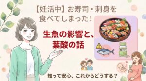 【妊活中】お寿司・刺身を食べてしまった！生魚の影響と葉酸サプリの話