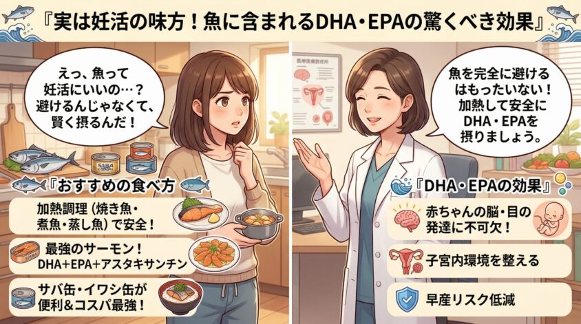 実は妊活の味方！魚に含まれるDHA・EPAの驚くべき効果