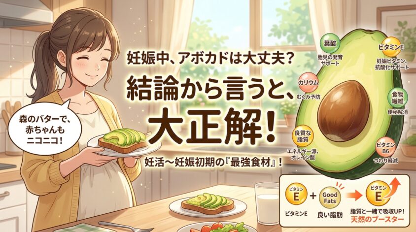 妊娠中にアボカドを食べて大丈夫？結論から言うね