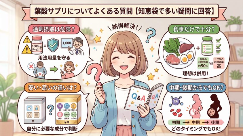葉酸サプリについてよくある質問【知恵袋で多い疑問に回答】