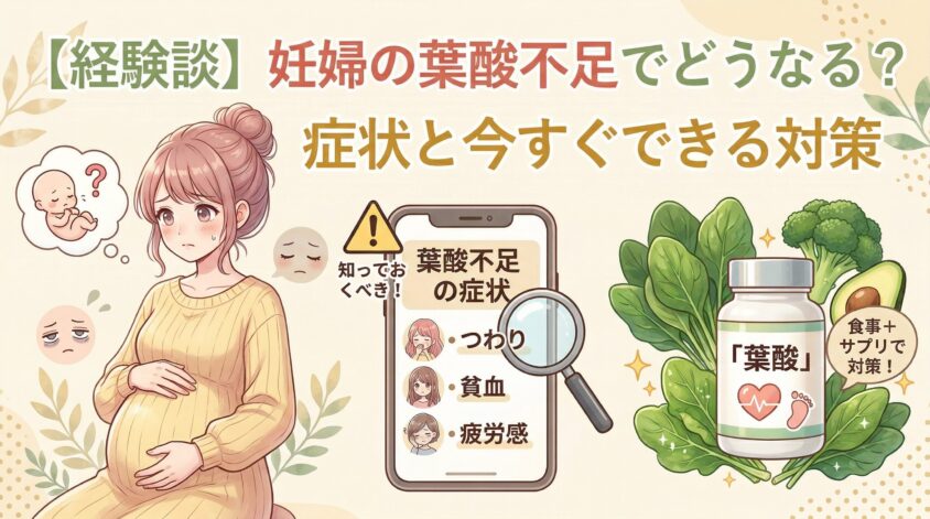 【経験談】妊婦の葉酸不足でどうなる？症状と今すぐできる対策を解説