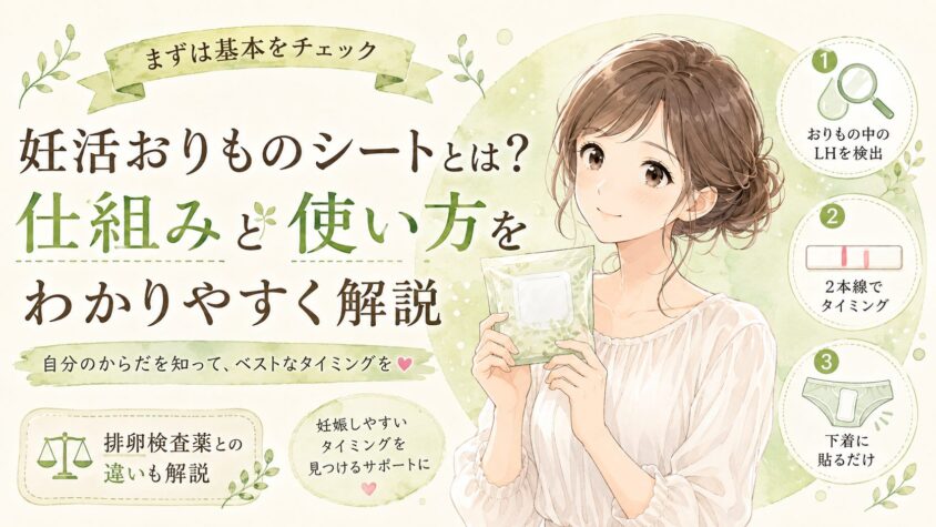 妊活おりものシートとは?仕組みと使い方をわかりやすく解説