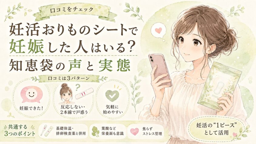 妊活おりものシートで妊娠した人はいる?知恵袋の声と実態