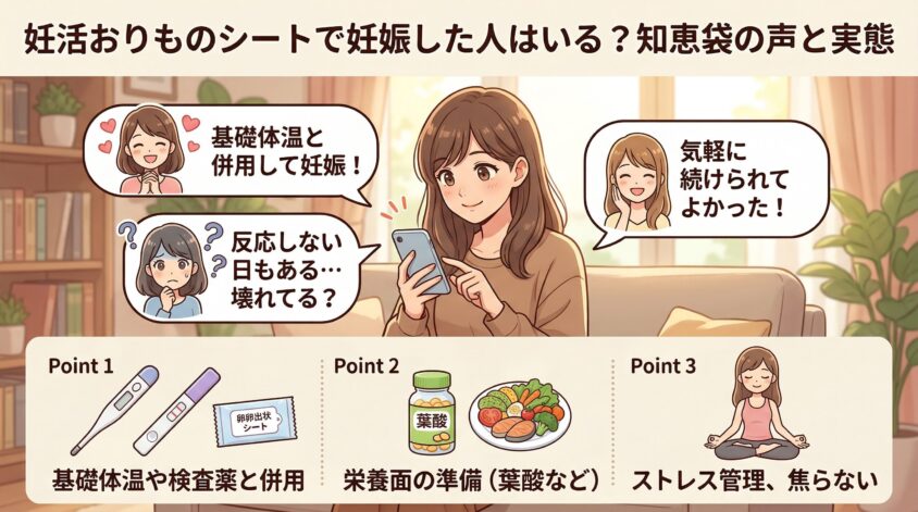 妊活おりものシートで妊娠した人はいる?知恵袋の声と実態