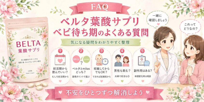 ベルタ葉酸サプリ ベビ待ち期によくある質問(FAQ)