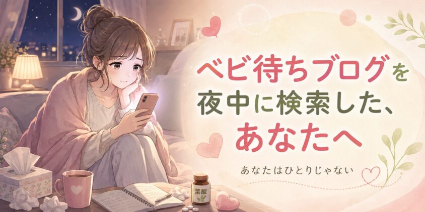 ベビ待ちブログを夜中に検索した、あなたへ
