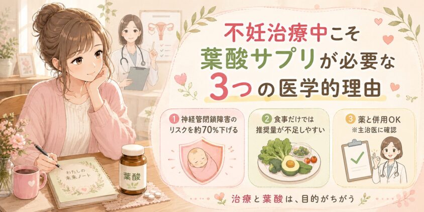 不妊治療中こそ葉酸サプリが必要な"3つの医学的理由"